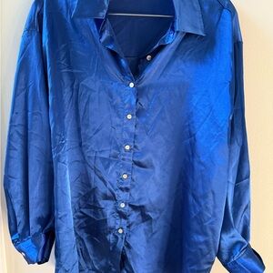 Elegant Blue Women's Top